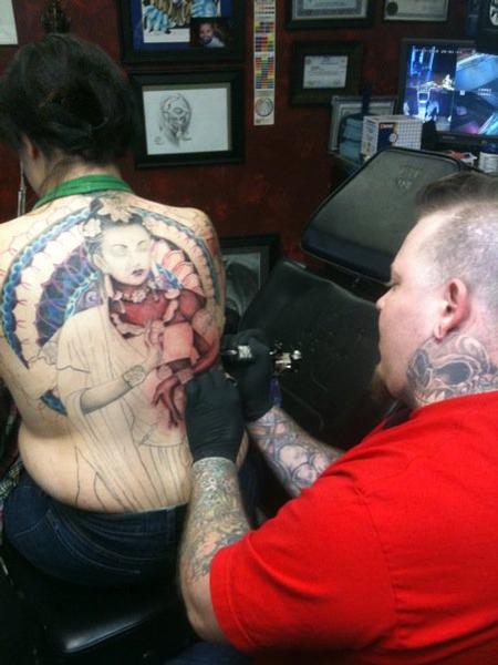 Tattoos - working on quan yin - 66586